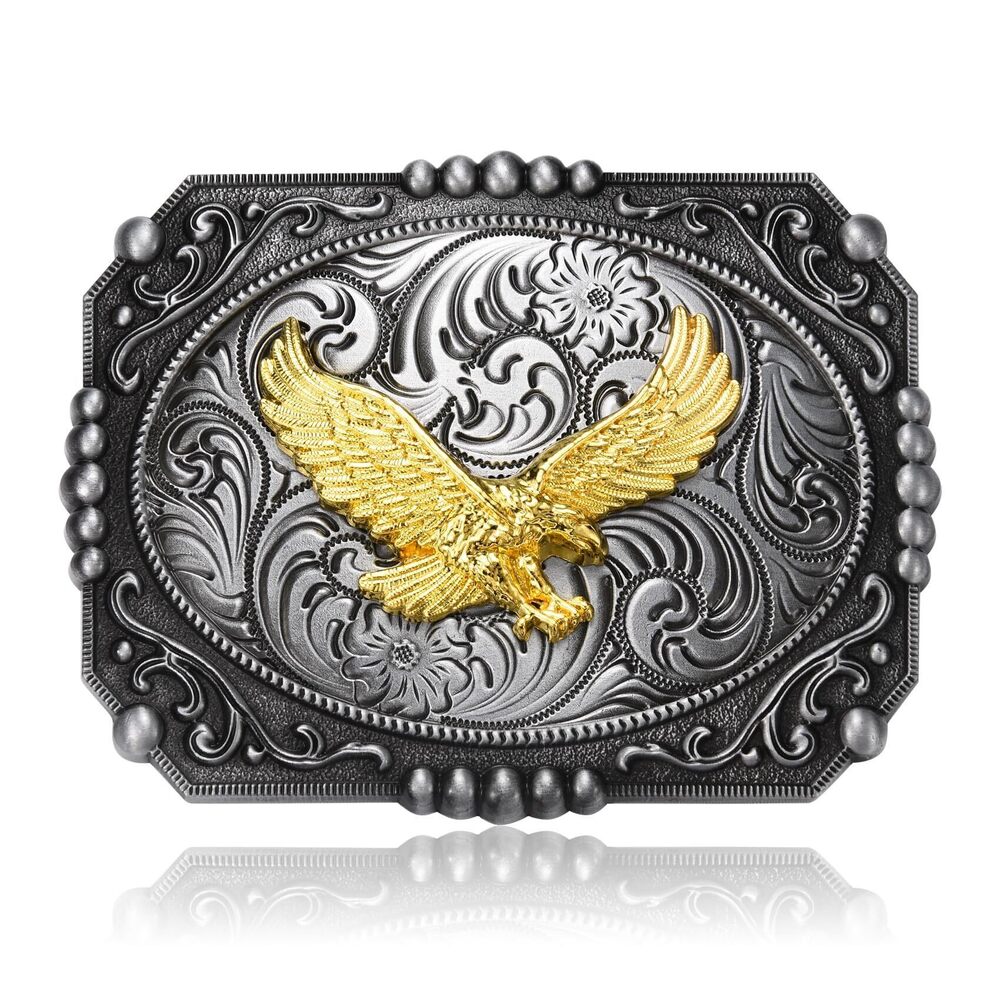 7031 Belt Buckle Teens, Vintage Antique Eagle Solid Metal Belt Buckles
